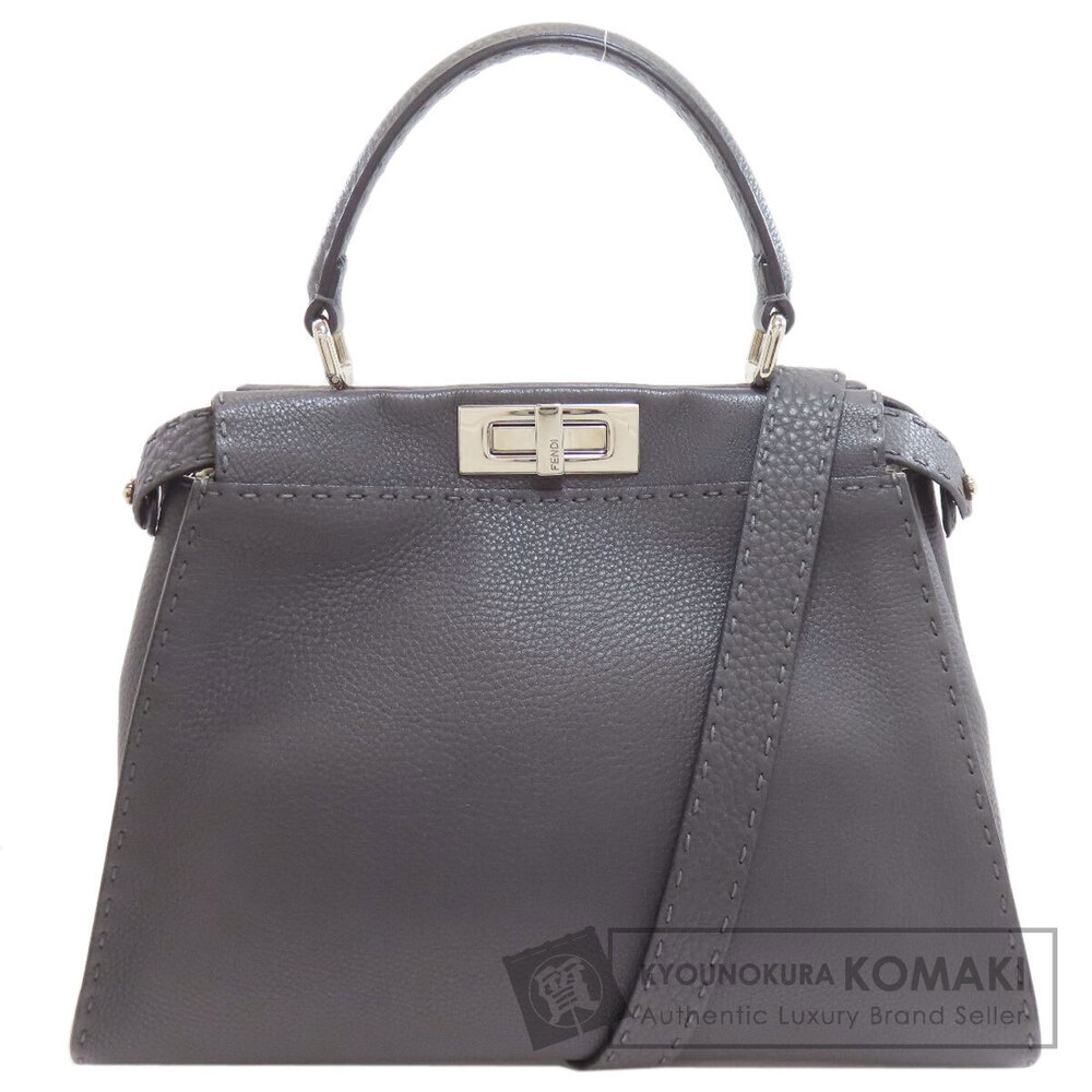 Fendi Peekaboo Selleria Handbag Calfskin